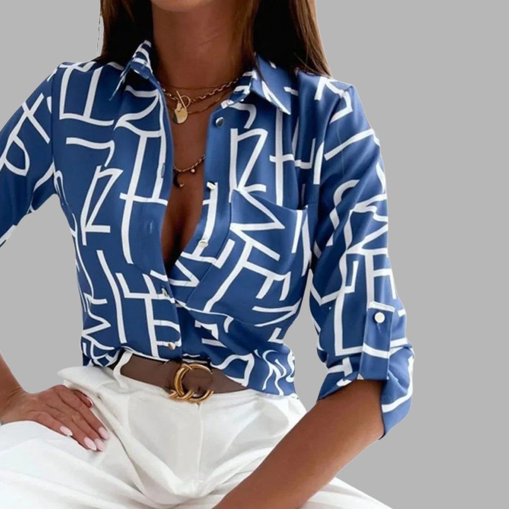 VELOURA | Blusa Elegante con Cuello Emmy