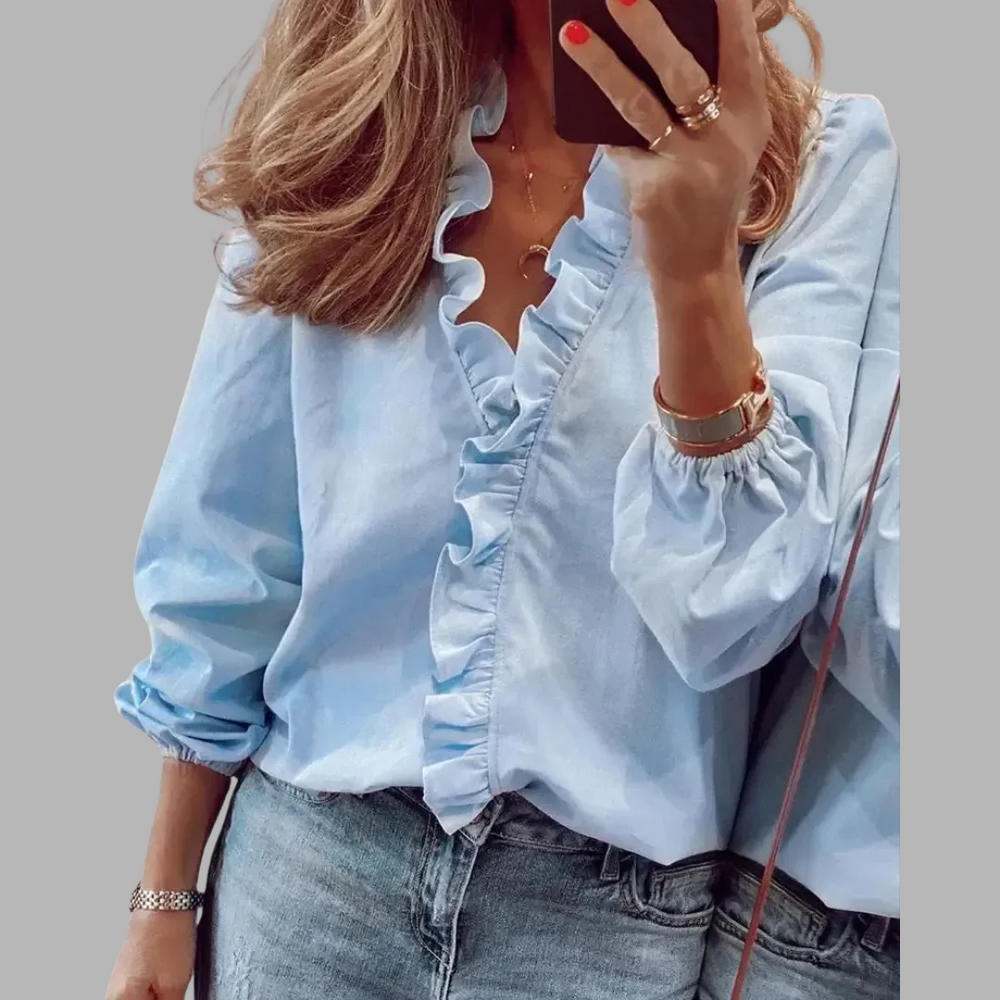 VELOURA | Blusa Elegante de Manga Larga Maren