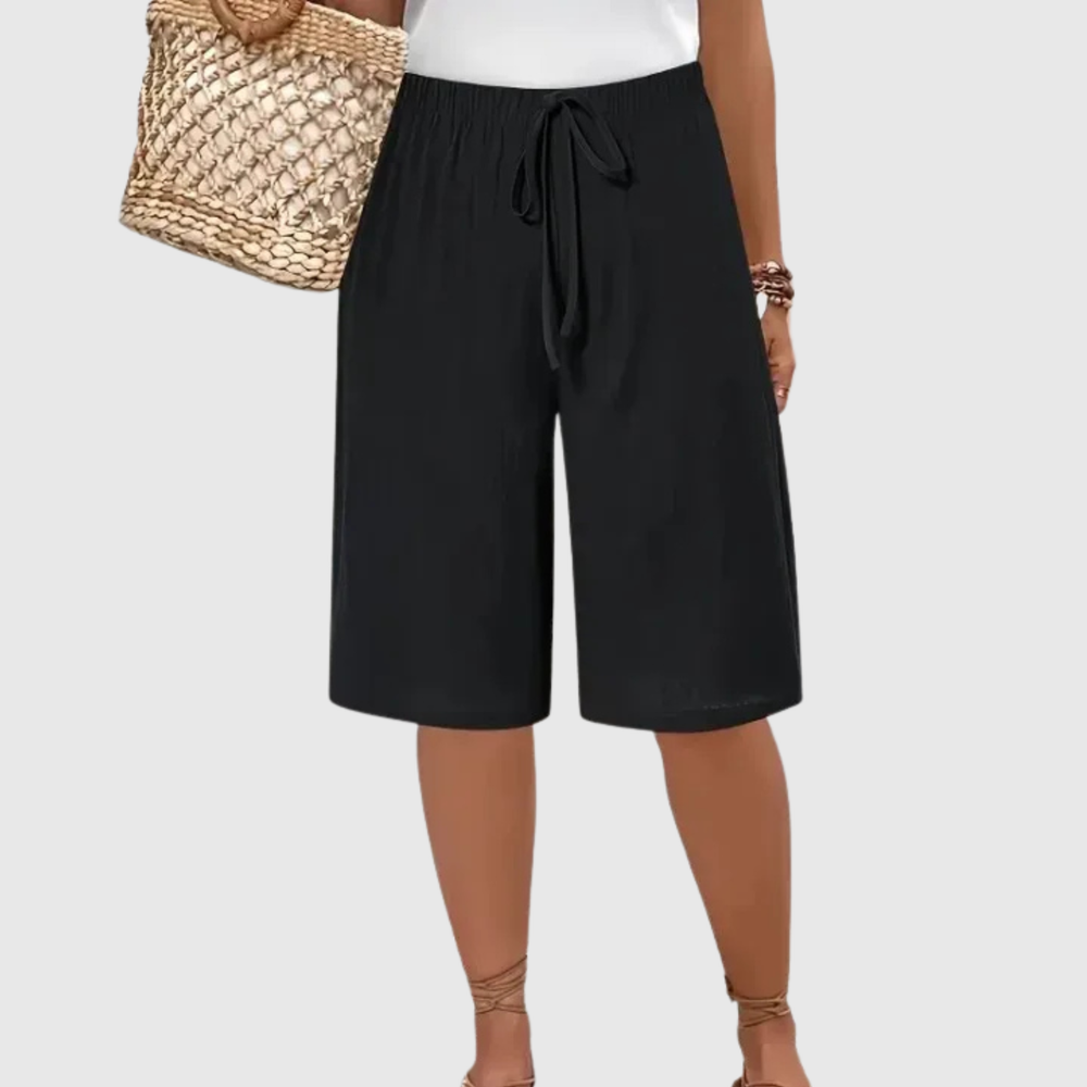 VELOURA | Short de Cintura Elástica Casual Lina