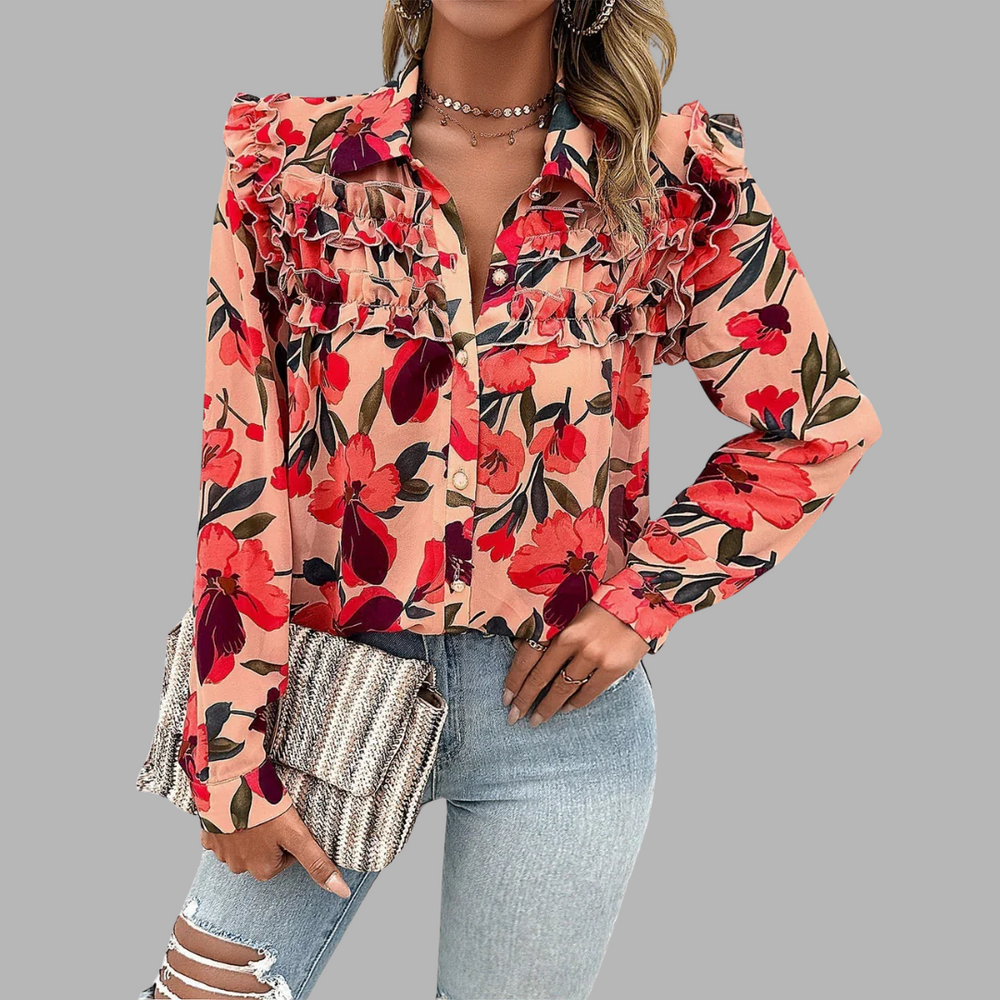 VELOURA | Blusa Elegante de Manga Larga Romy