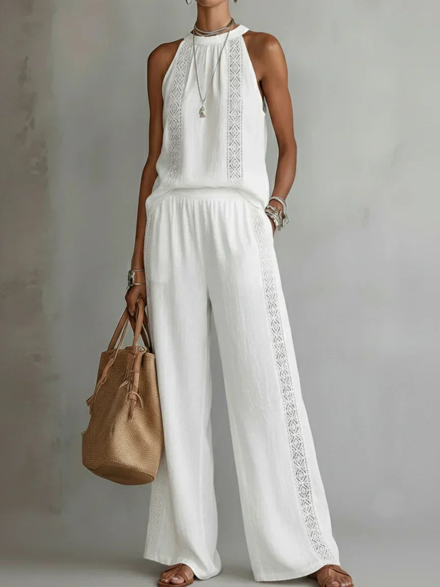 VELOURA | Conjunto Elegante con Tirantes Camilla