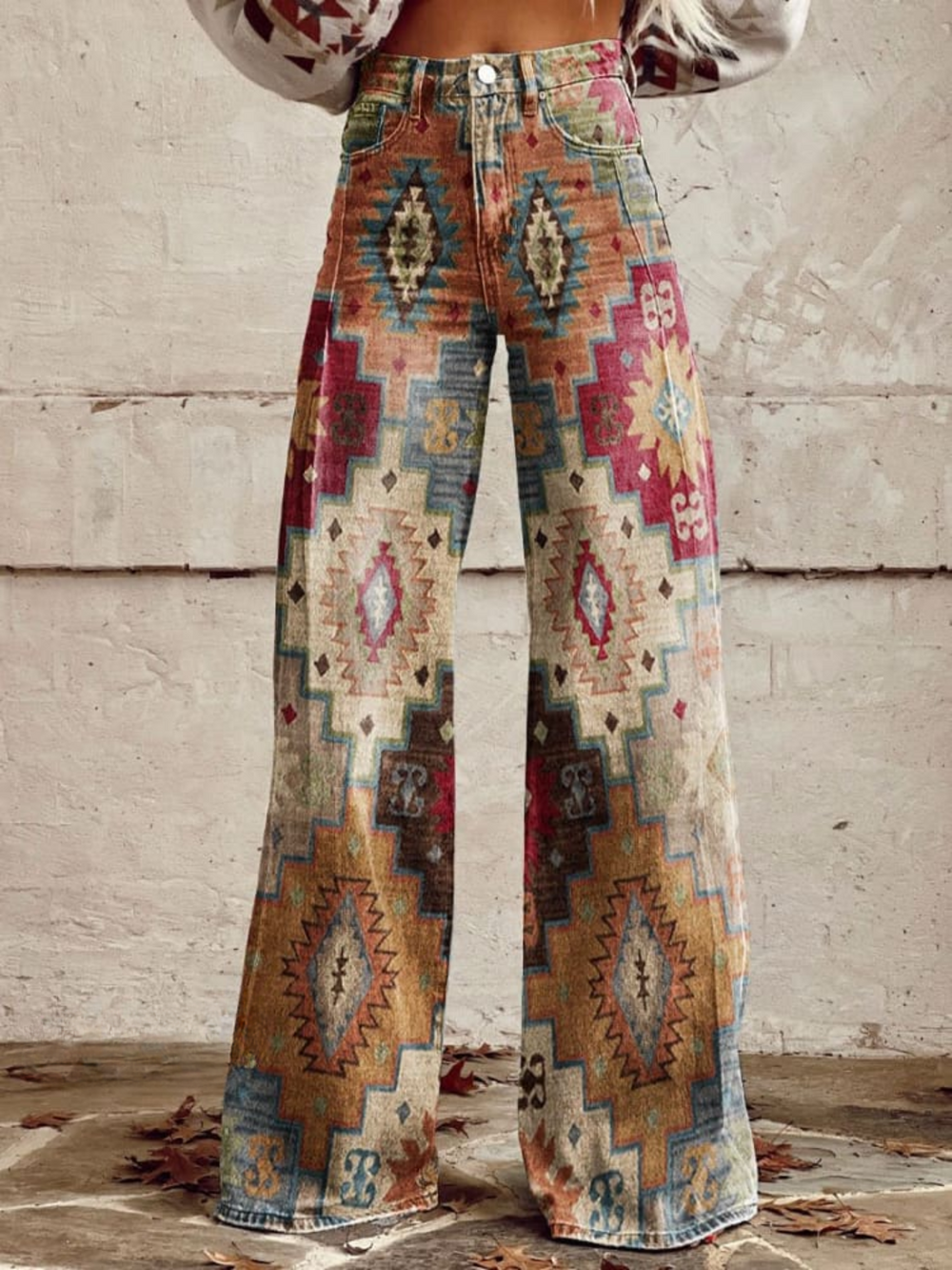 VELOURA | Jean Grande Fleuri Bohème