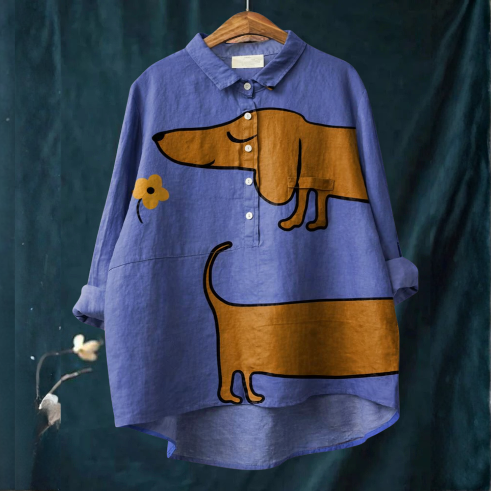 VELOURA | Camisa Elegante con Estampado Maëlys