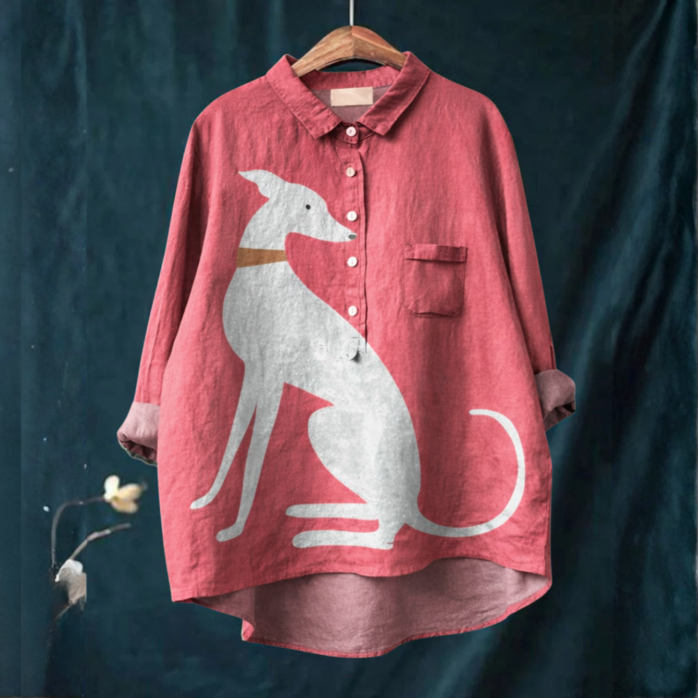 VELOURA | Camisa Elegante con Estampado Quitterie