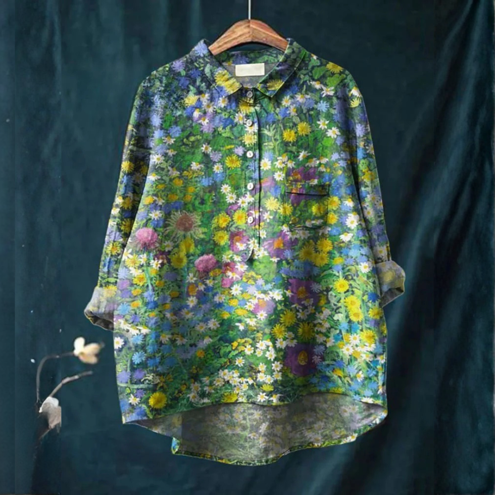 VELOURA | Camisa Elegante con Motivo Celestial