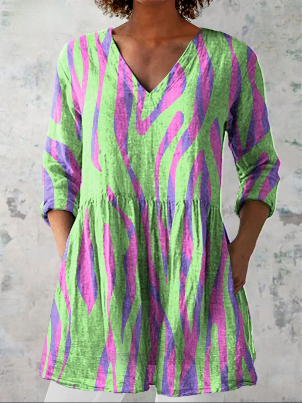 VELOURA | Blusa de Cuello en V Elegante Nathalie