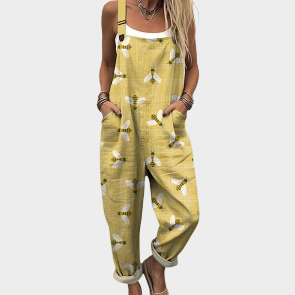 VELOURA | Pantalón Salopette Impresa Cómoda