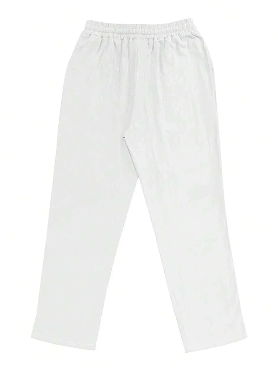 VELOURA | PANTALÓN LIGERO DE LINO CON CORDÓN