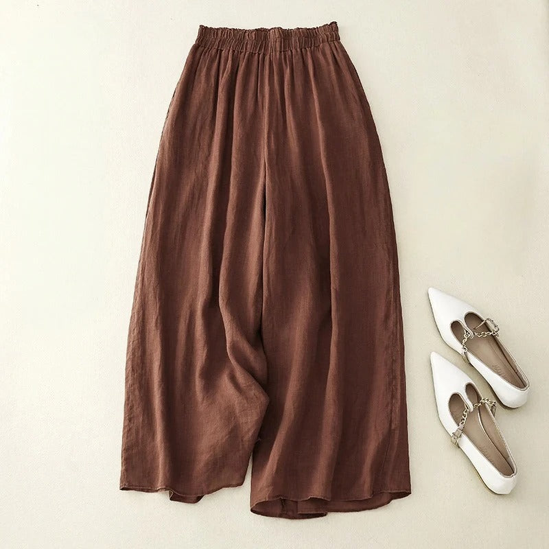 VELOURA | PANTALONES DE LINO ELEGANTES