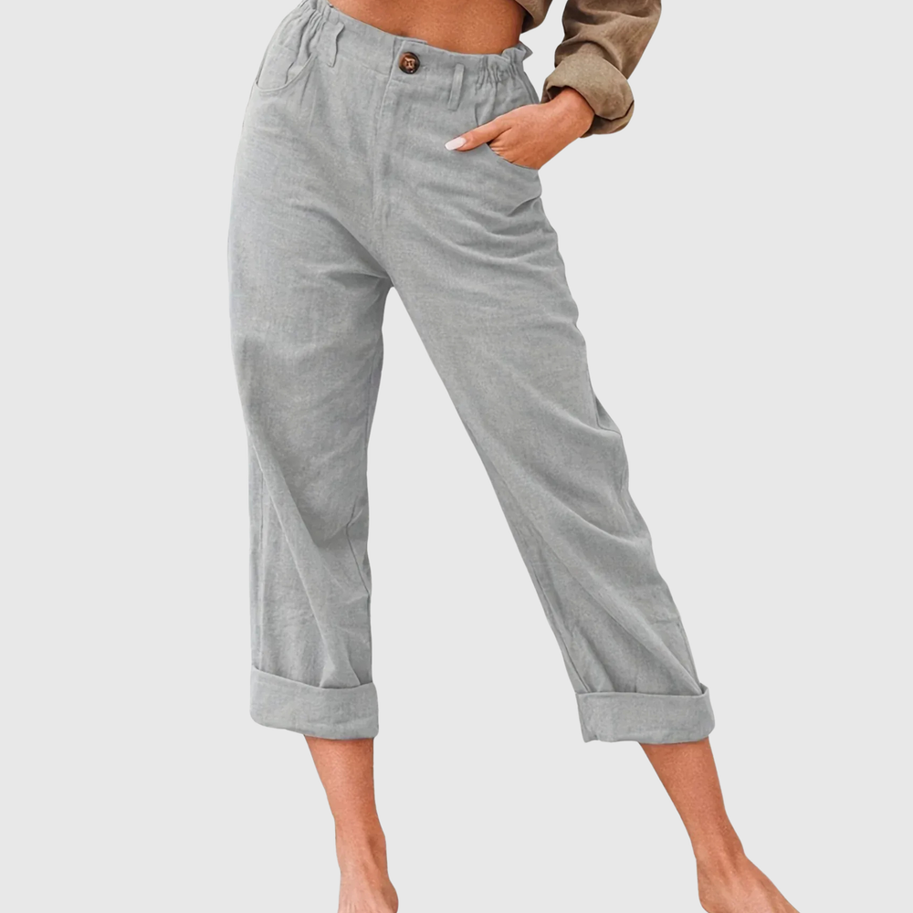 VELOURA | Pantalón Corto de Corte Amplio Elegante Eva