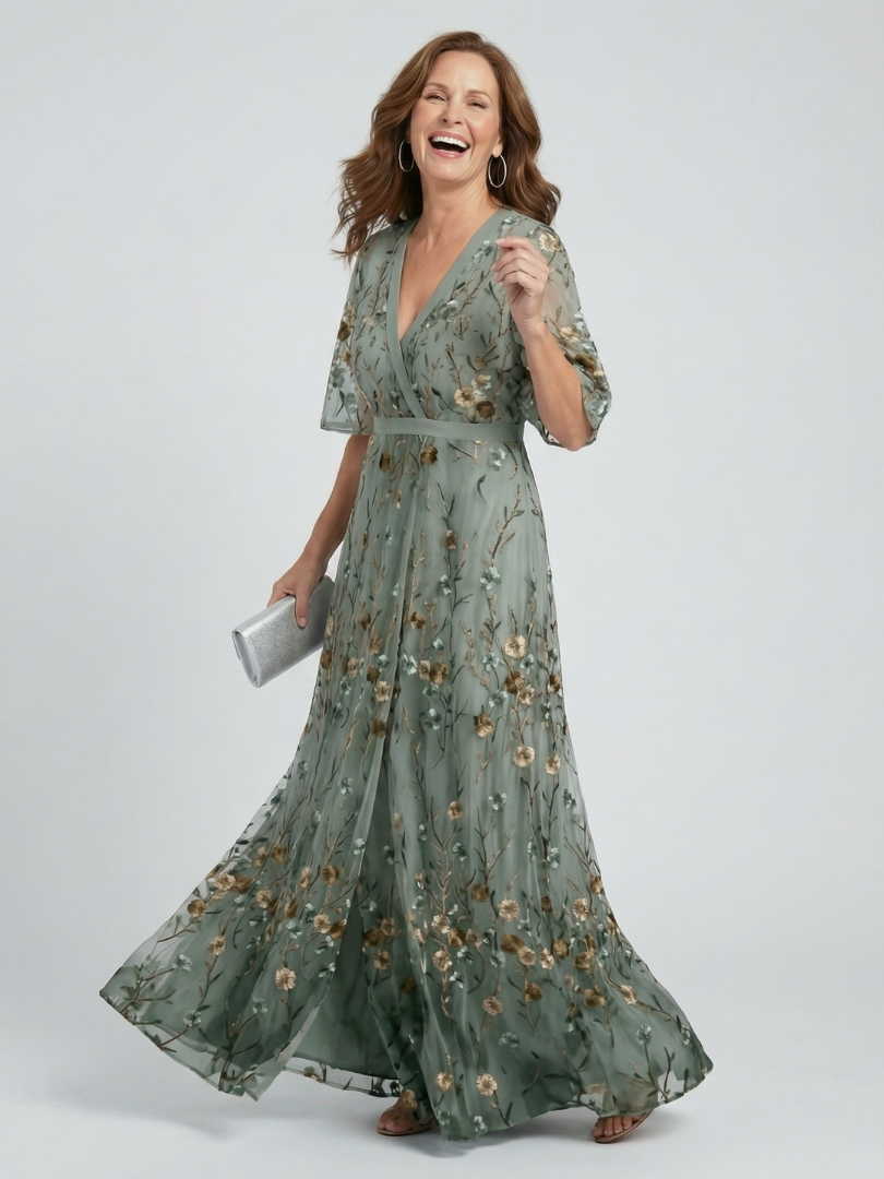 VELOURA | Vestido Maxi Halter Bloom Flow Selora