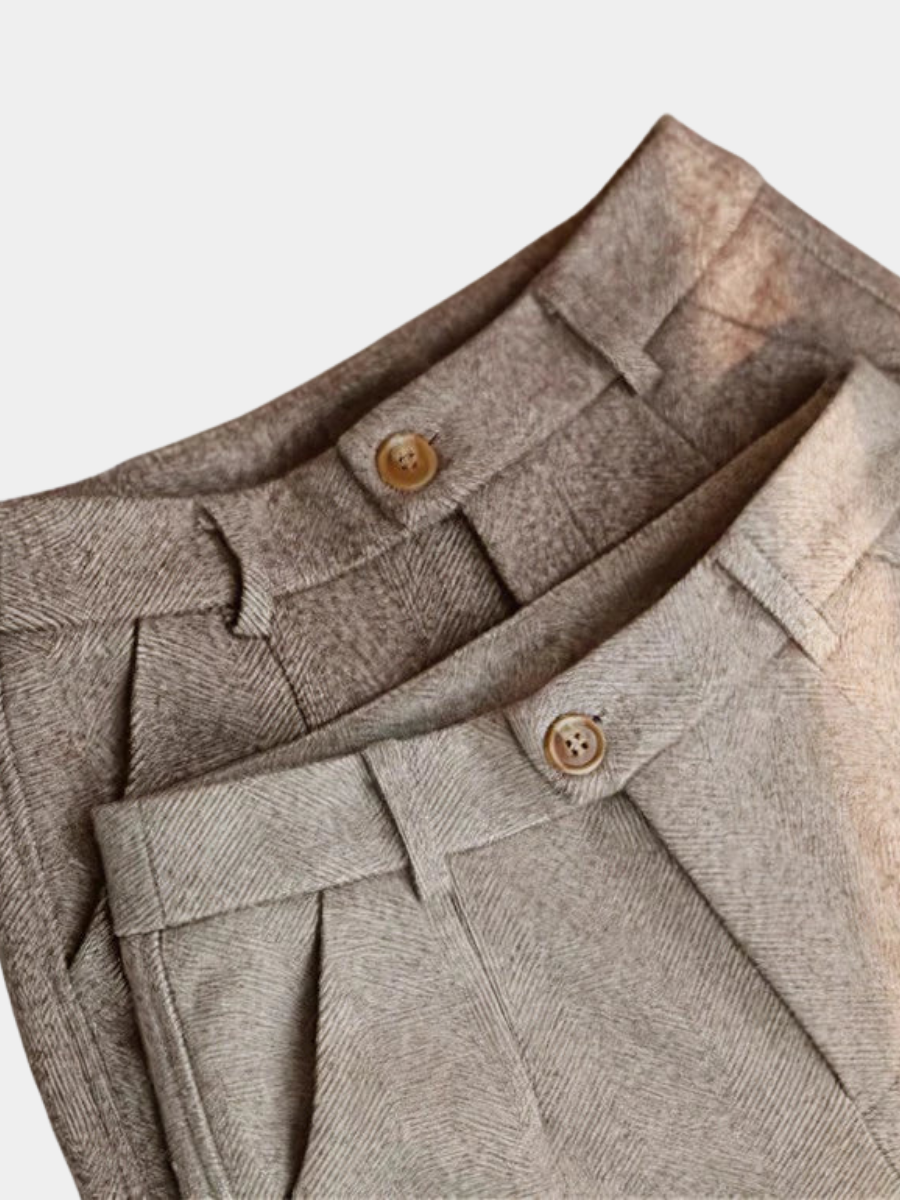 VELOURA | PANTALONES ELEGANTES DE LANA PURA A MEDIDA