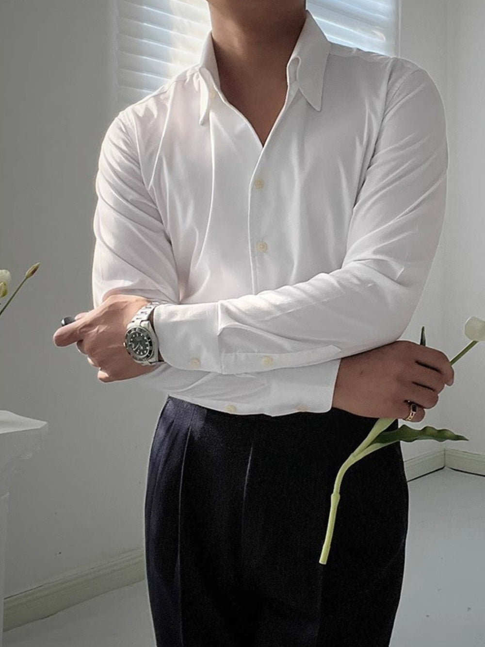 VELOURA | CAMISA ATLÉTICA ITALIANA PARA HOMBRE EN BAMBU