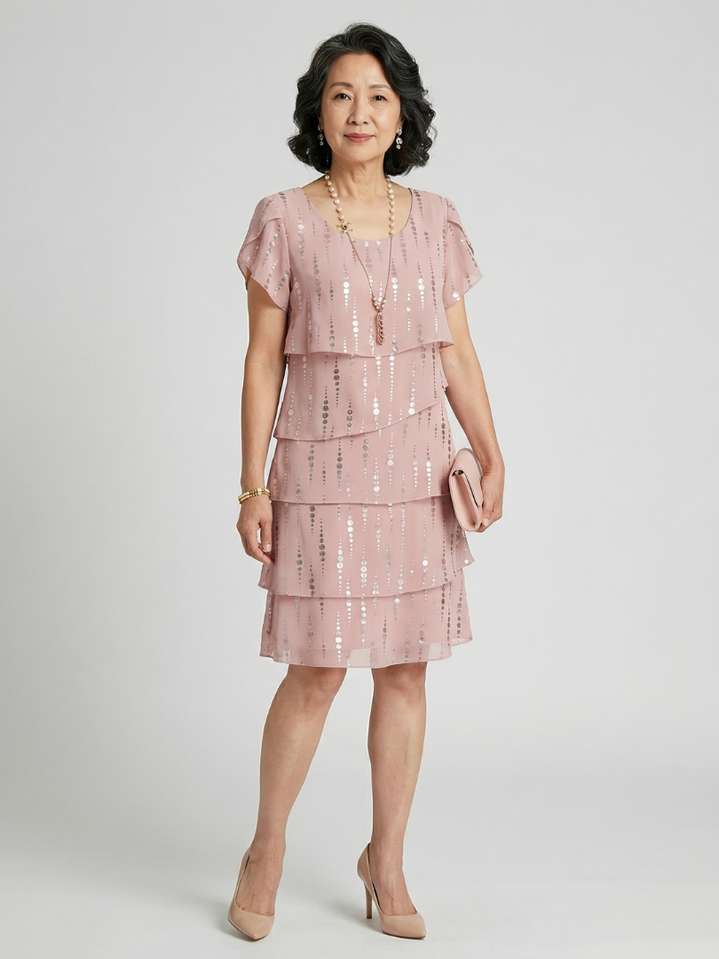 VELOURA | Vestido de longitud a la rodilla con lunares Makena