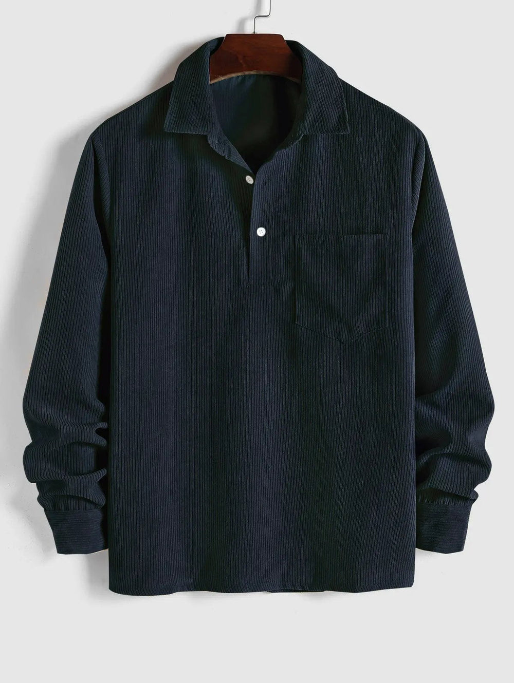 VELOURA | CAMISA DE MANGAS LARGAS CON MEDIA BOTONADURA PARA HOMBRE