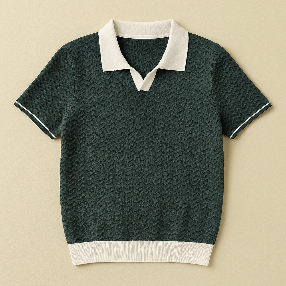 VELOURA | CAMISA POLO EN TEJIDO RICCIO DE