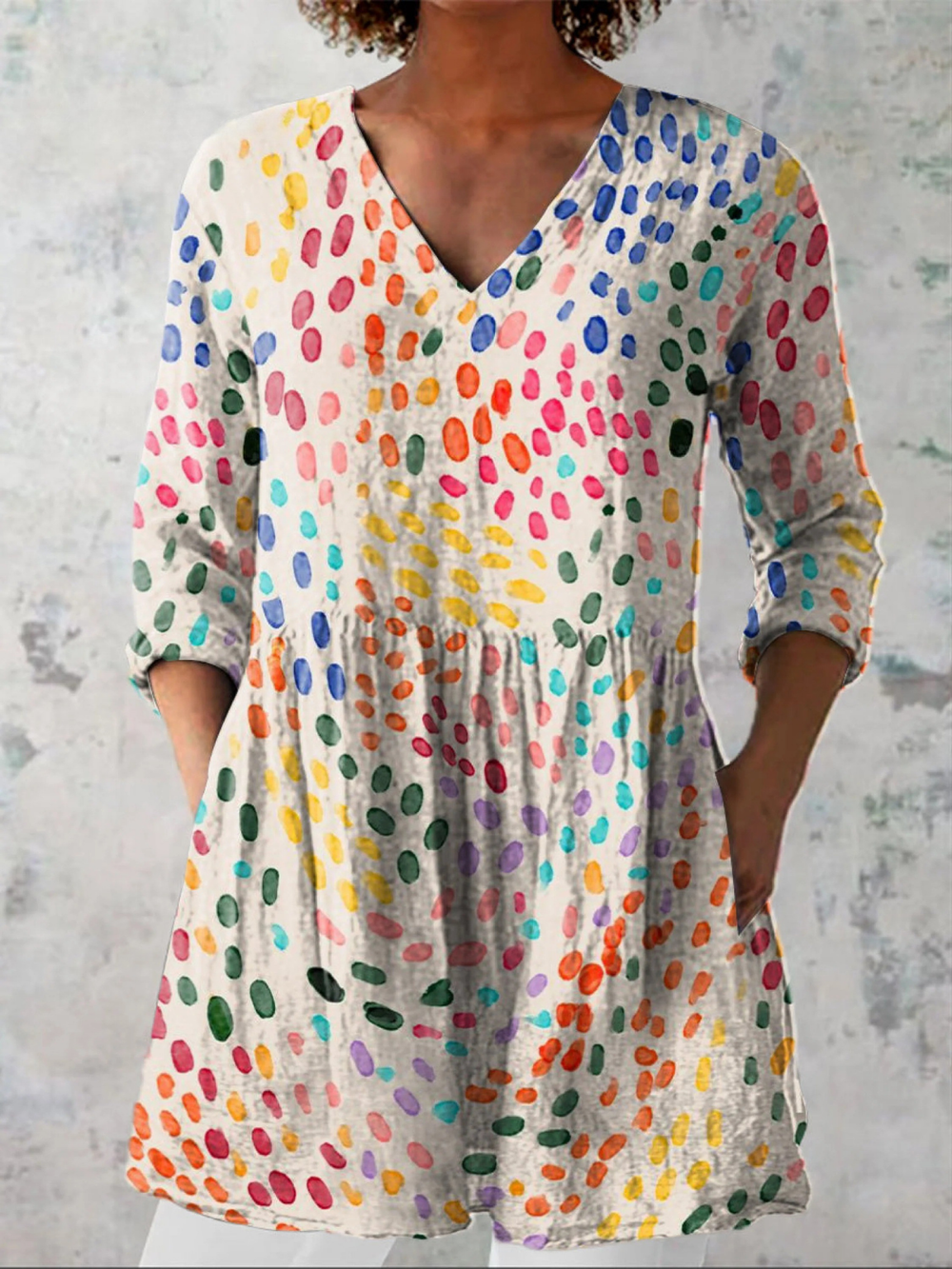VELOURA | Blusa Larga Drapée Léa