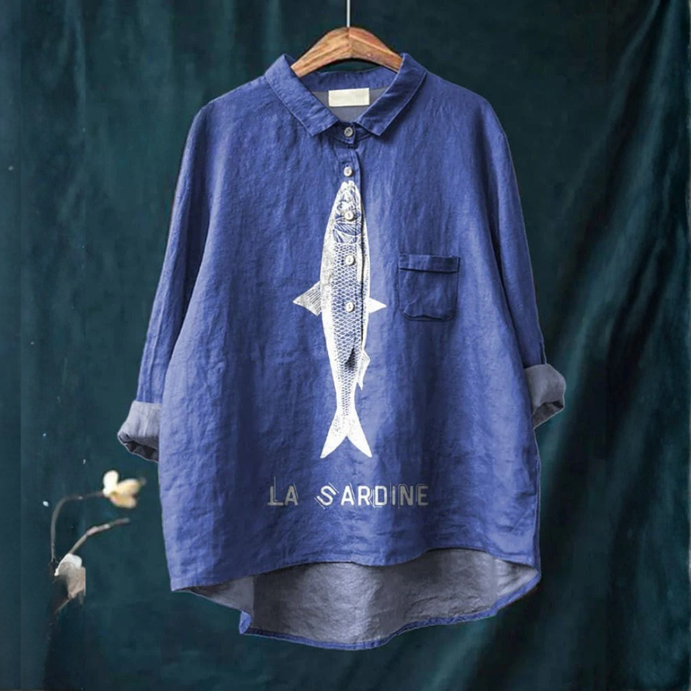 VELOURA | Camisa Elegante con Estampado Adèle