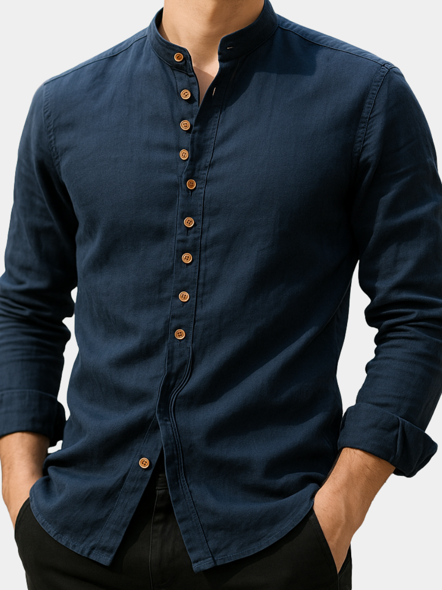 VELOURA | CAMISA DE LINO Y ALGODÓN PARA HOMBRE