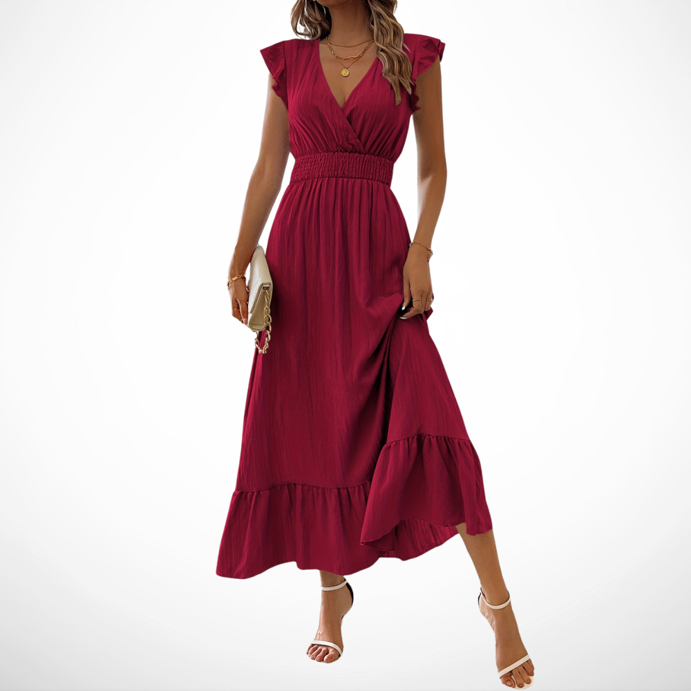 VELOURA | Vestido Fluido Elegante Clara