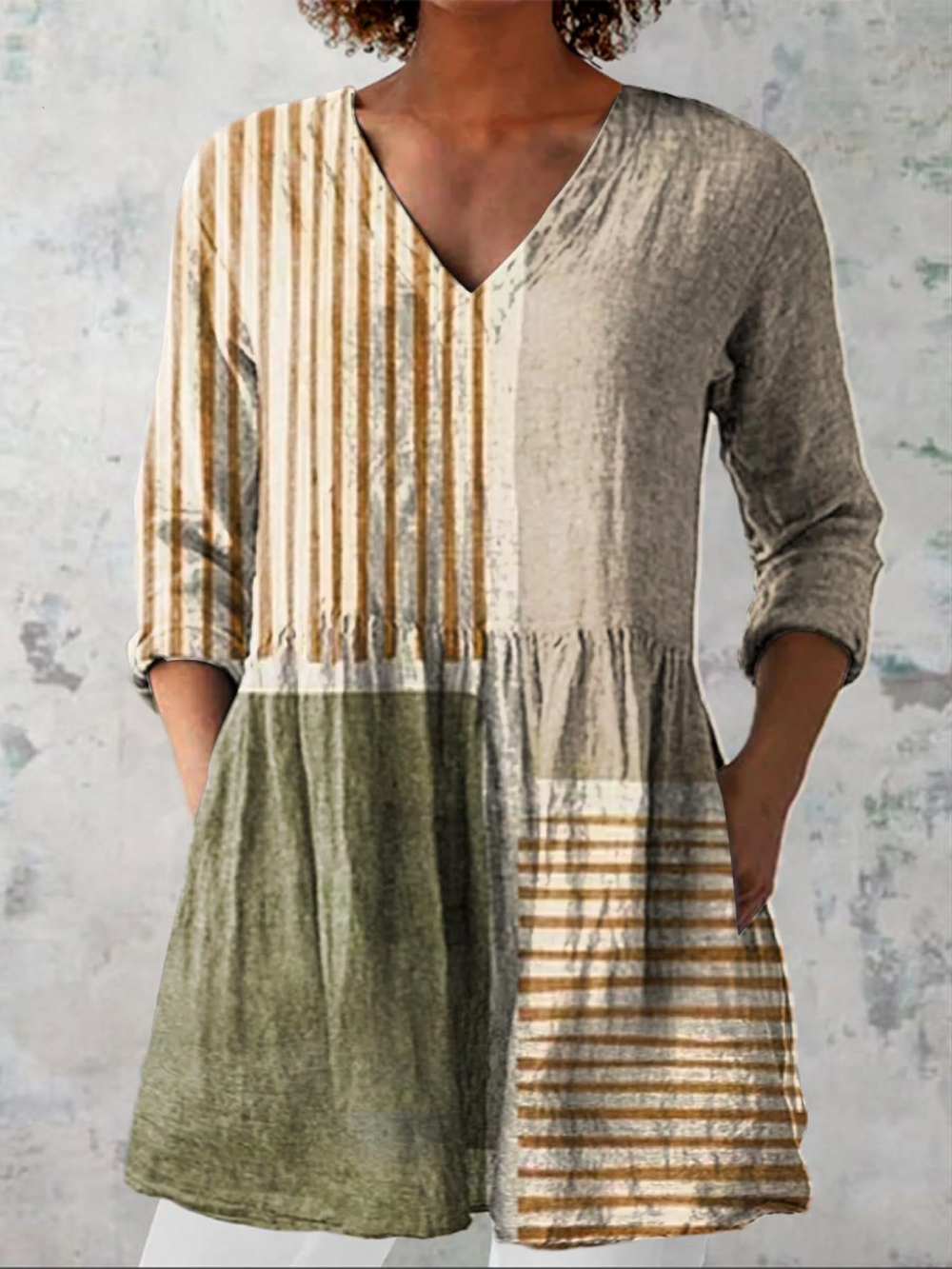 Antonia | Blusa Larga con Cuello en V