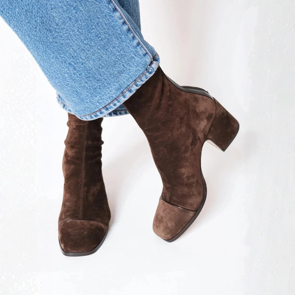 VELOURA | BOTINES ELEGANTES CON TACONES CUADRADOS