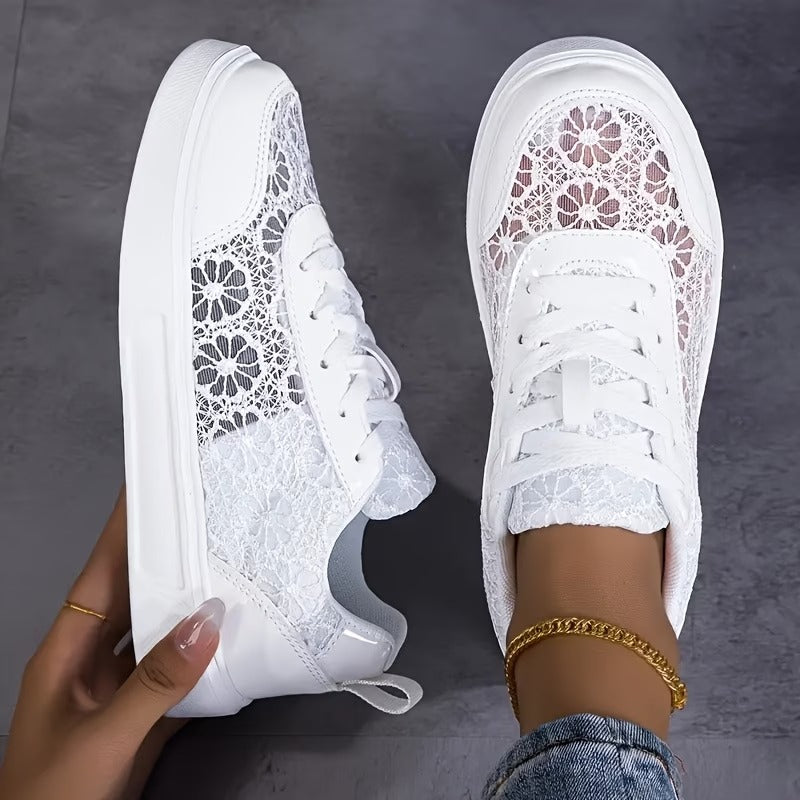Adriana | Zapatillas de Flor de Encaje