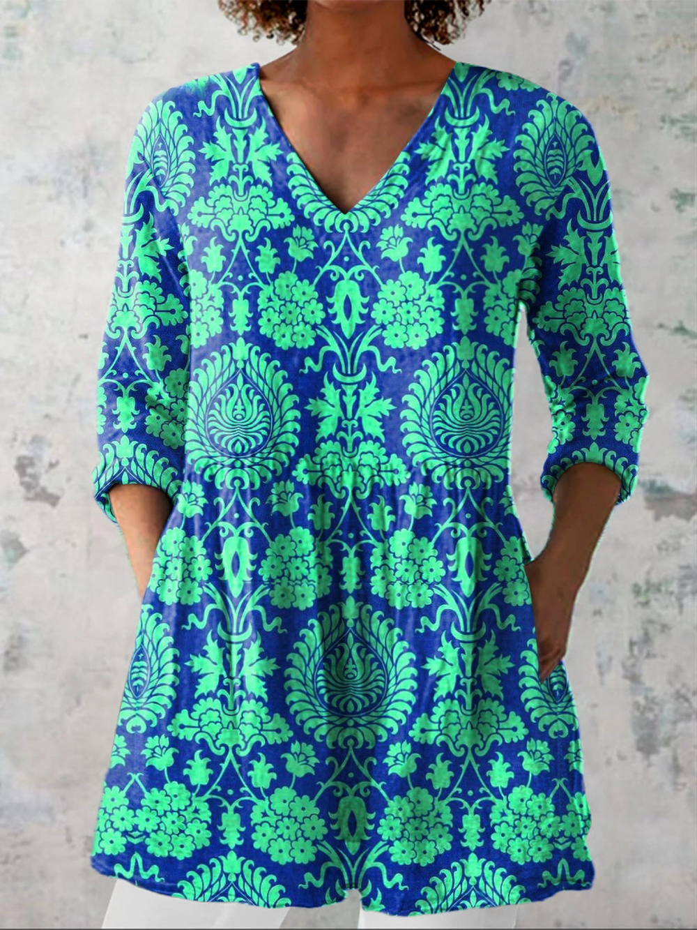 VELOURA | Blusa Larga Cuello V Juliette