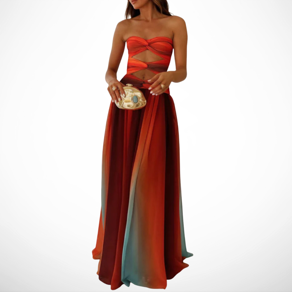 VELOURA | Vestido Maxi Elegante Lila