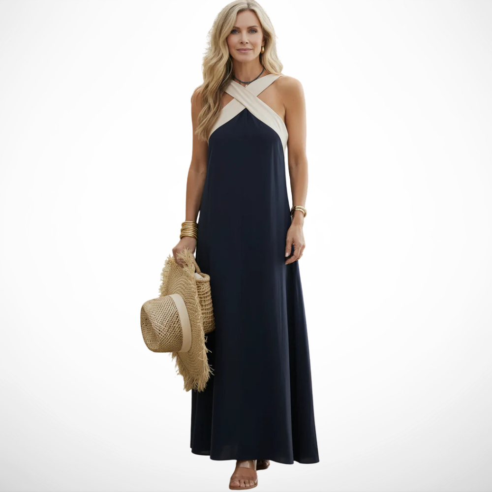 VELOURA | Vestido Maxi Elegancia Riviera