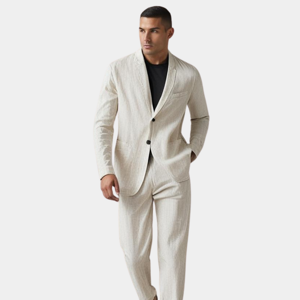 VELOURA | VESTIDO ELEGANTE OTTAVIO DE LINO