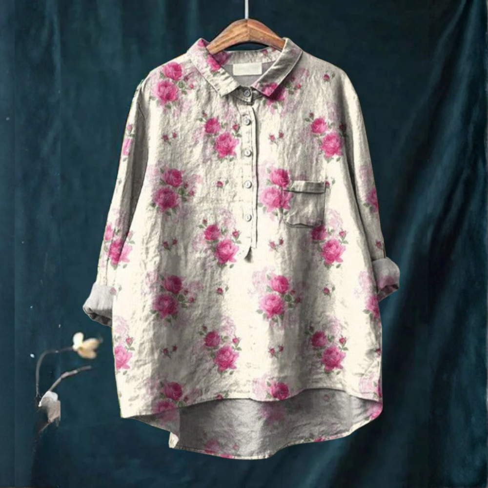 VELOURA | Camisa Elegante con Estampado Margot