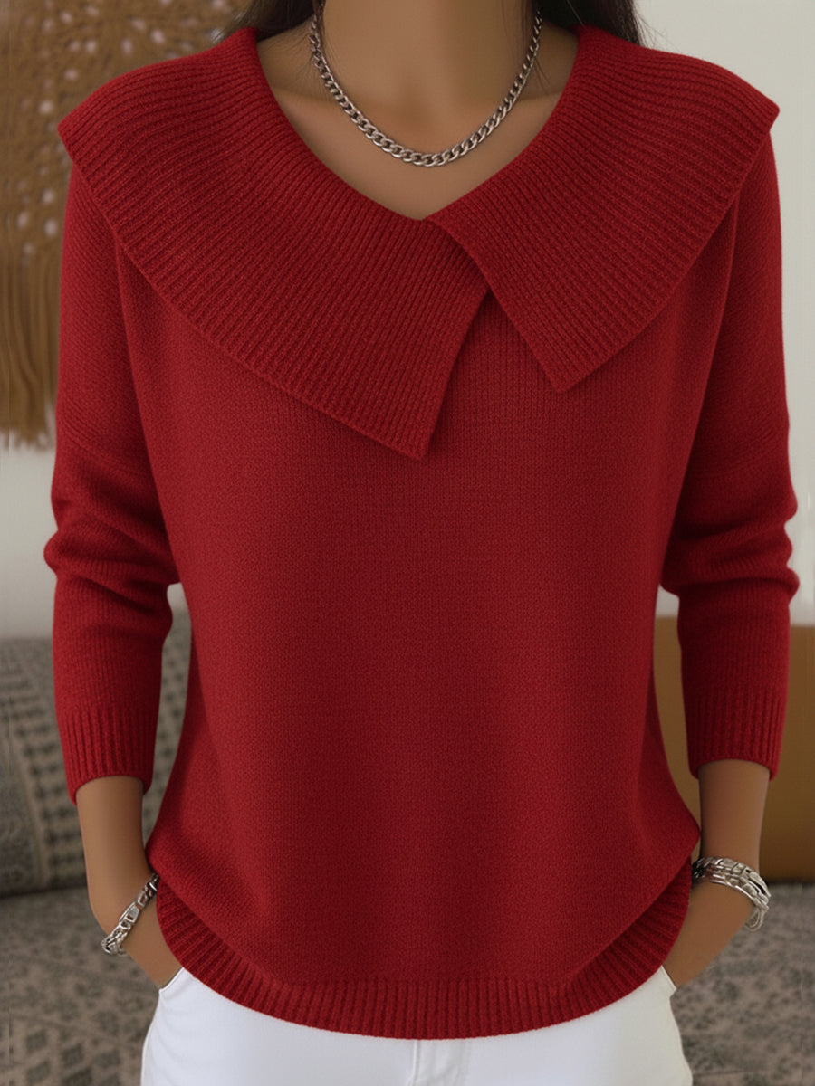 VELOURA | Top Elegante con Cuello Flotante