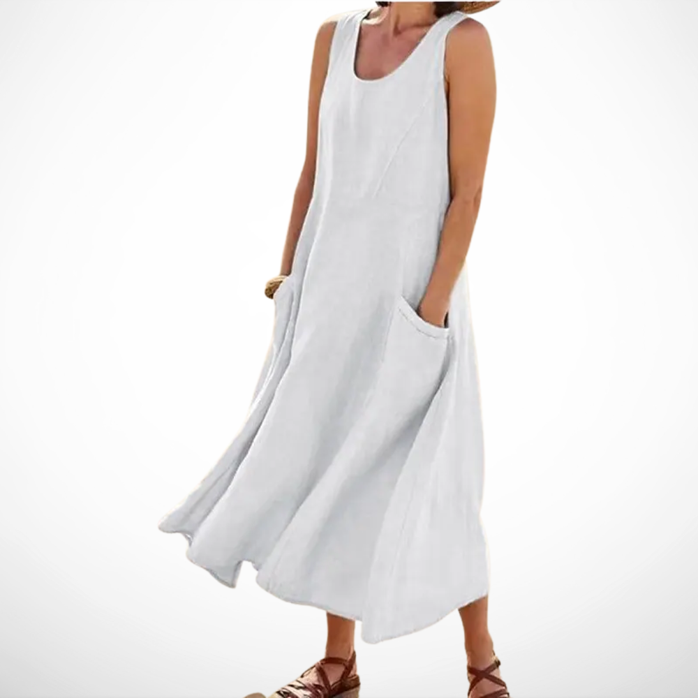 VELOURA | Vestido Maxi Confort Natural Chloé