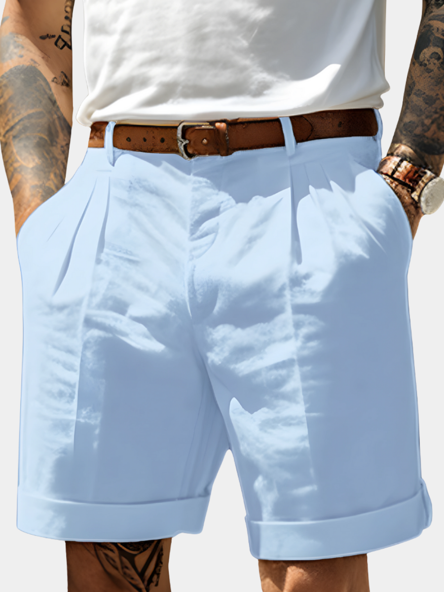 VELOURA | PANTALONES CORTOS ELEGANTES DE ALGODÓN TRANSPIRABLE