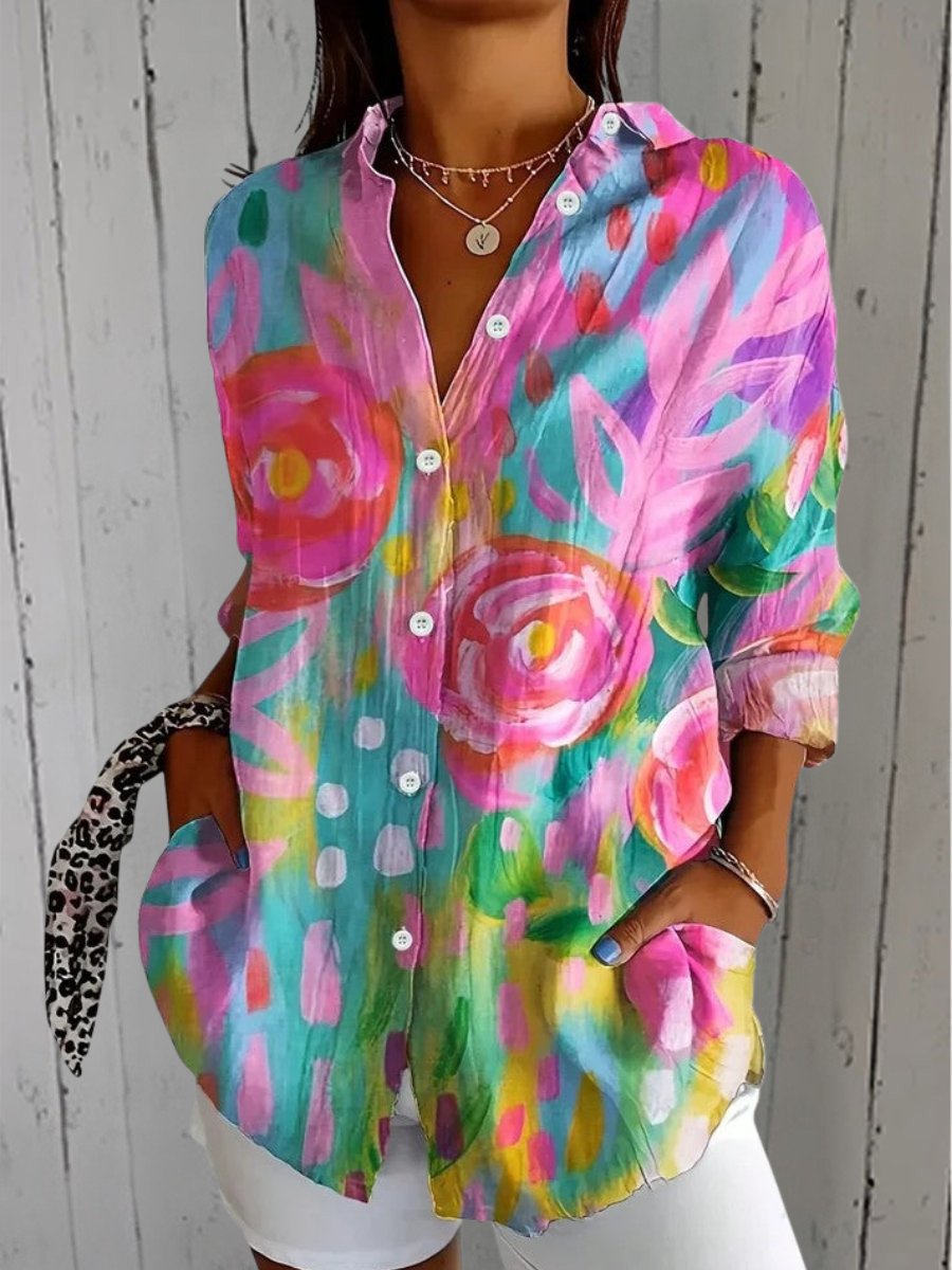 VELOURA | Blusa Estival Colorida Clara