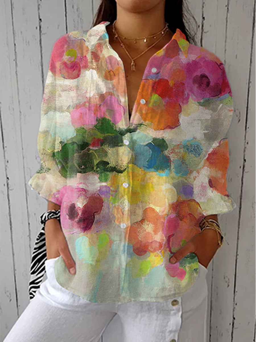 VELOURA | Blusa Elegante Impresa Juliette