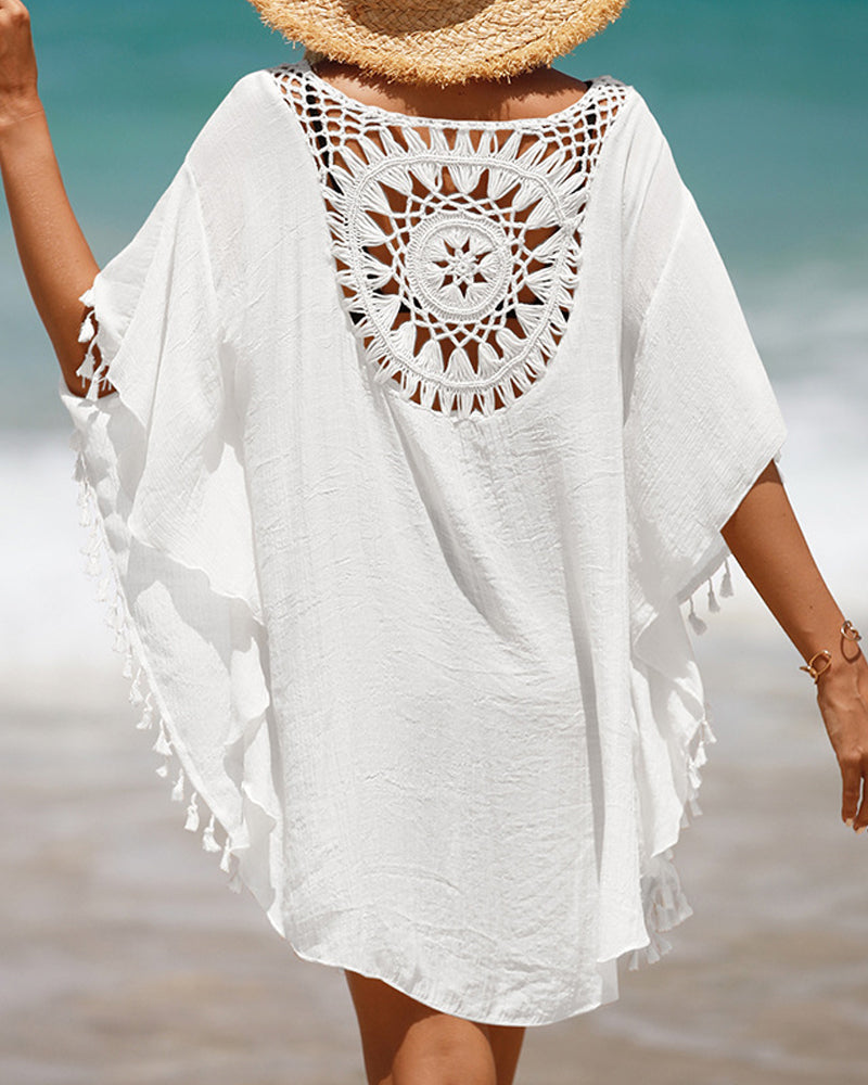 VELOURA | Toalla de playa con pompones Nora