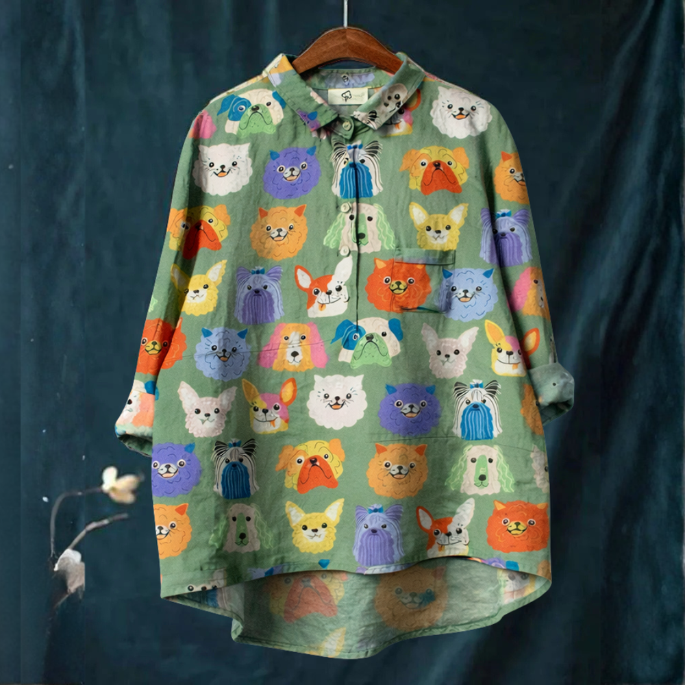 VELOURA | Camisa Elegante con Estampado Élora