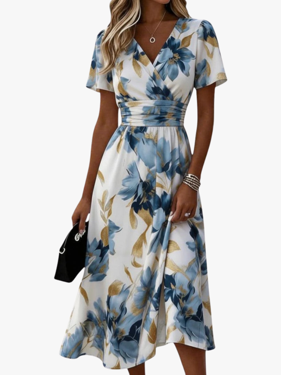 Camila | Vestido Midi Floral Moderno