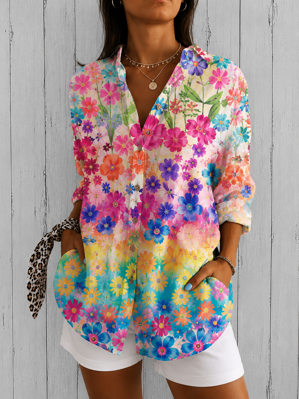 VELOURA | Blusa Chic Botonada Aveline