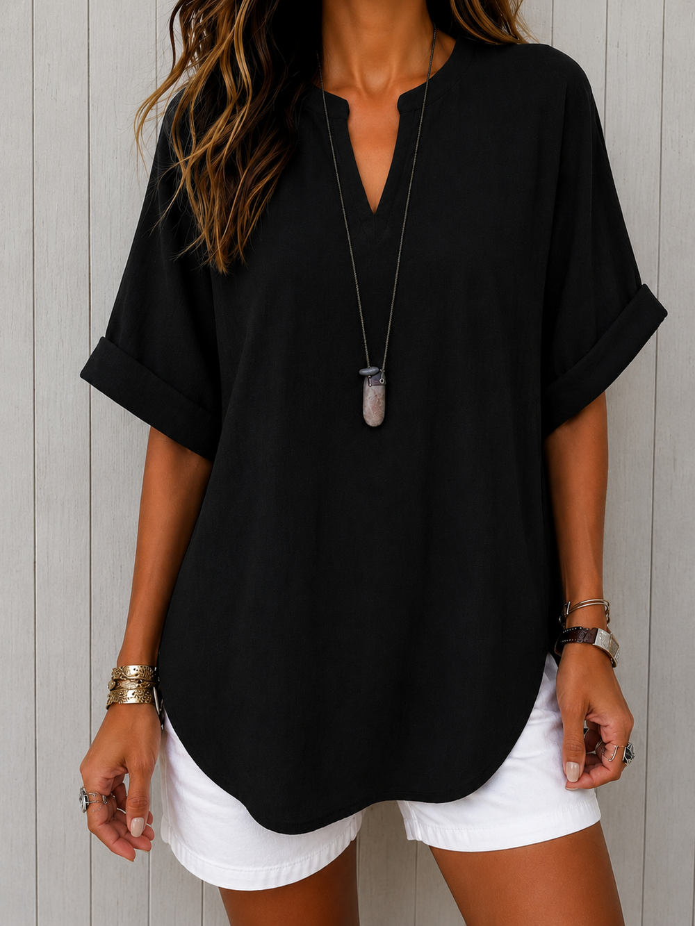 VELOURA | Blusa Fluida Primaveral Mathilde