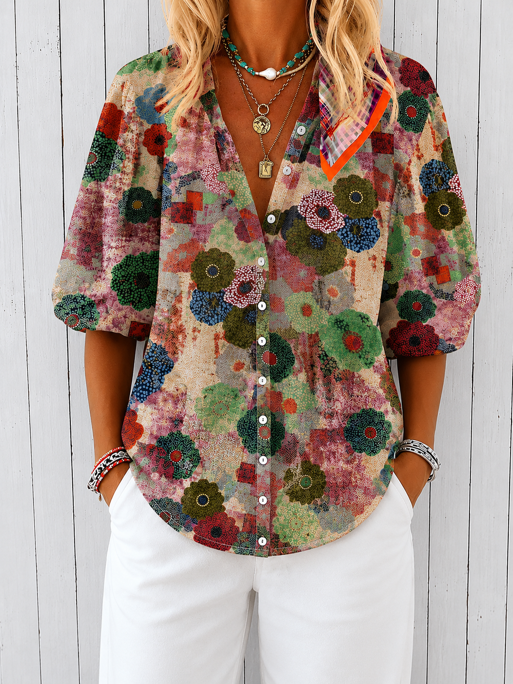 VELOURA | Blusa Estival Colorida Nicole