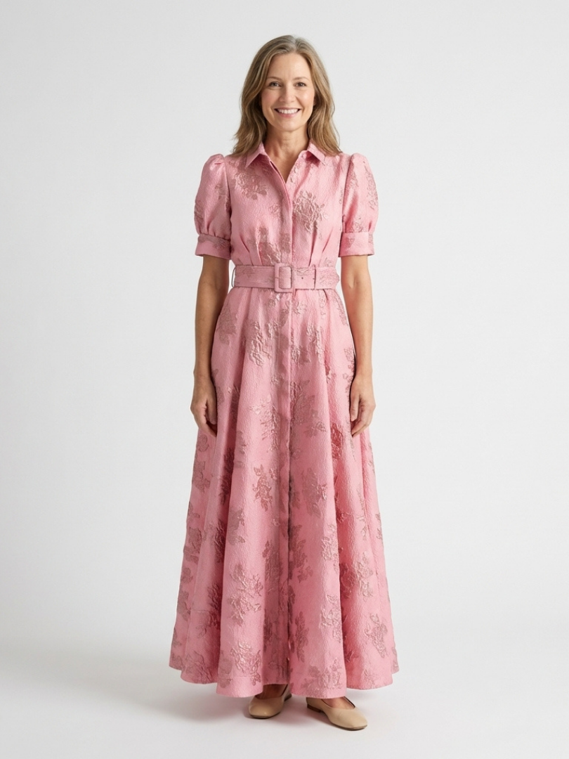 VELOURA | Vestido camisón maxi floral Xanthea