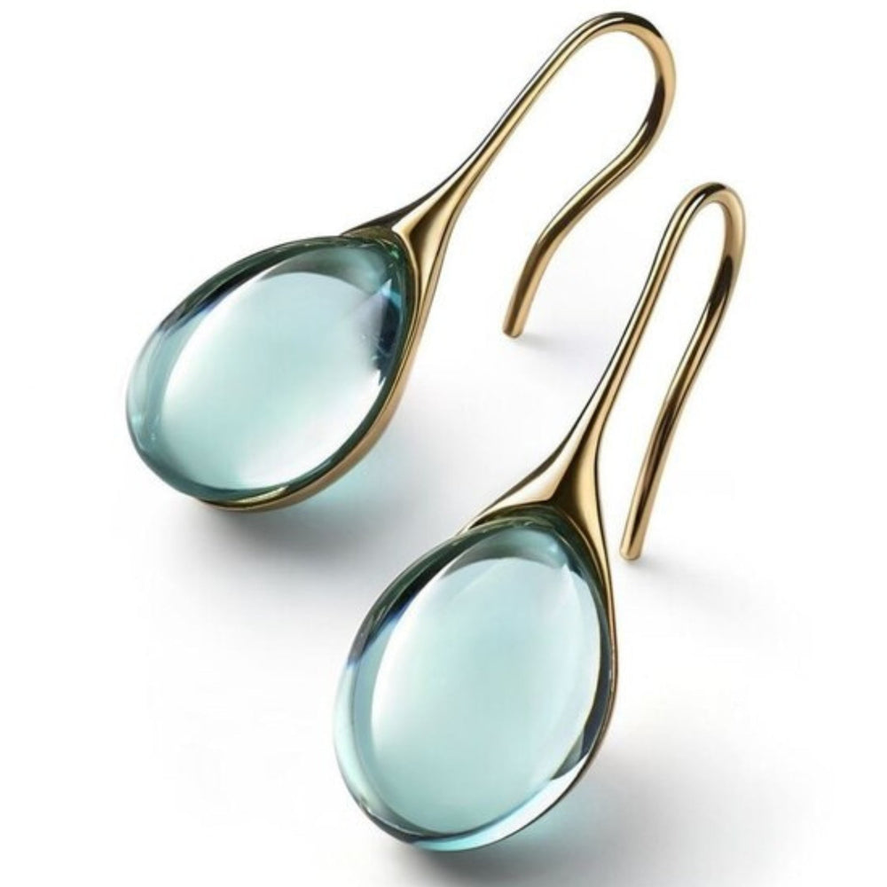VELOURA | PENDIENTES DE CRISTAL DE ORO Y PLATA