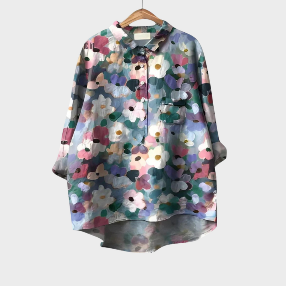 VELOURA | Camisa Elegante con Patrón Émilie (¡1+1 GRATIS!)