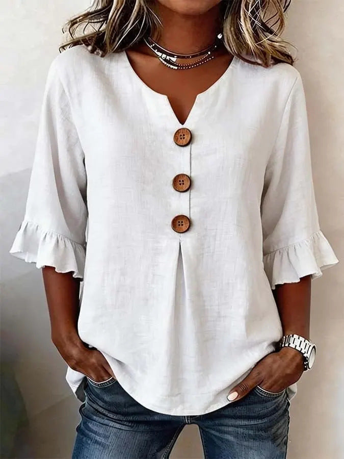 VELOURA | Blusa Artística Impresa Coralie