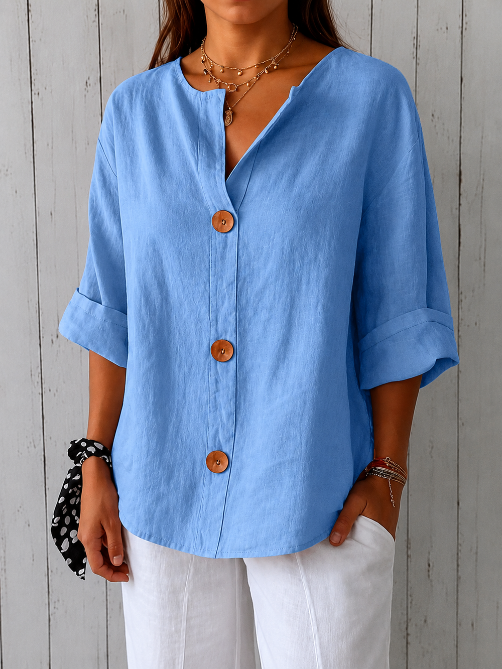 VELOURA | Blusa Refinada con Volantes Marie
