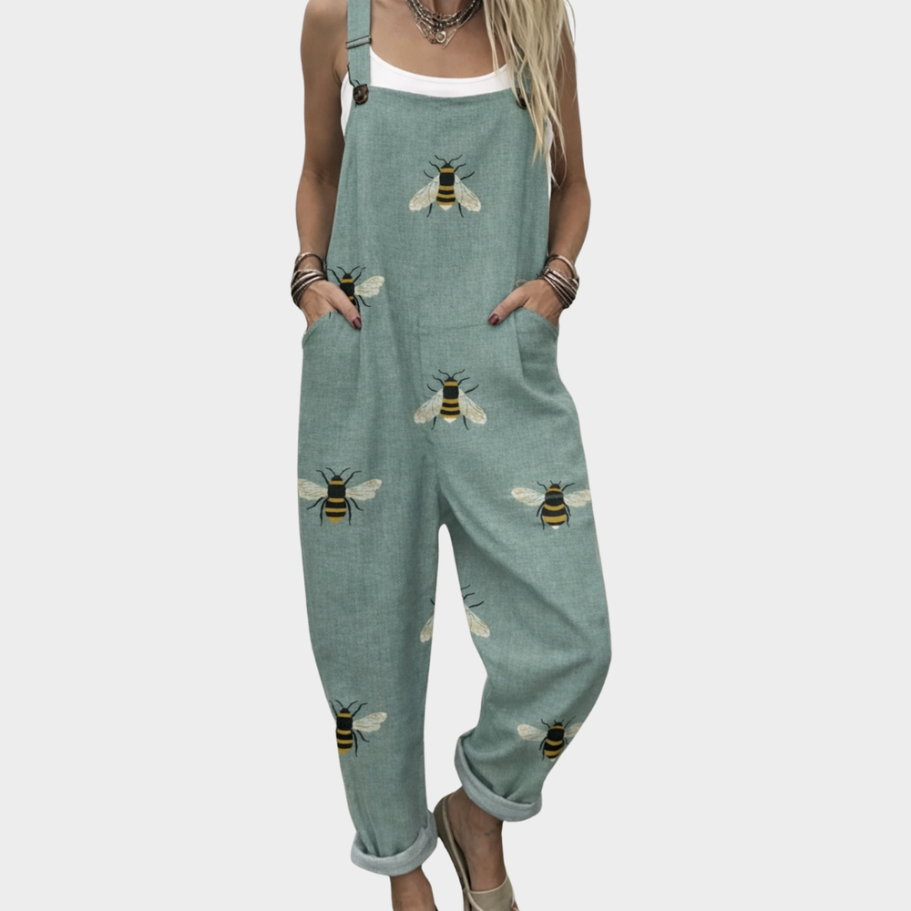 VELOURA | Pantalón de Tirantes Impreso Cómodo