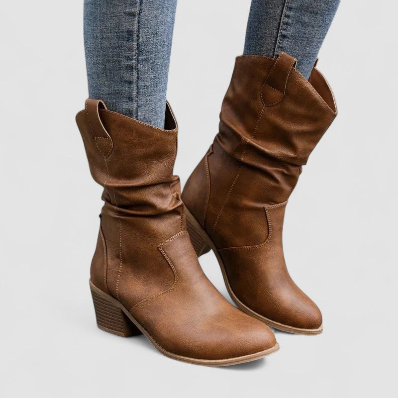 VELOURA | Botas de cuero ortopédico Vivian